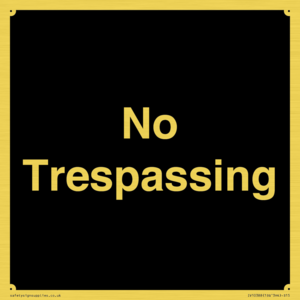 No Trespassing
